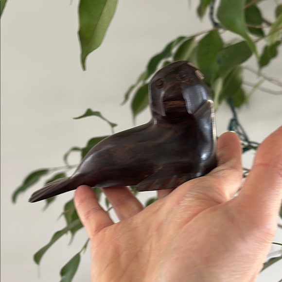 Other - Handcrafted Brown Seal Sculpture Vintage